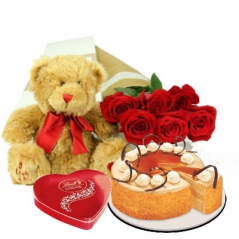 send flower with cake chocolate and teddy bear to manila in the Philippines