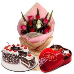 send flower with chocolate and cake to philippines