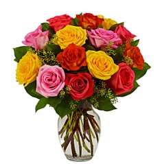 12 Assorted Roses Delivery to Manila Philippines