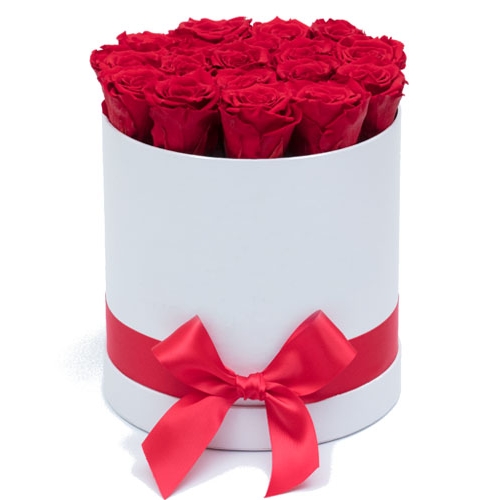 12 Red Color Roses in Box