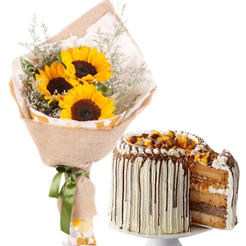 send flower with cake to manila