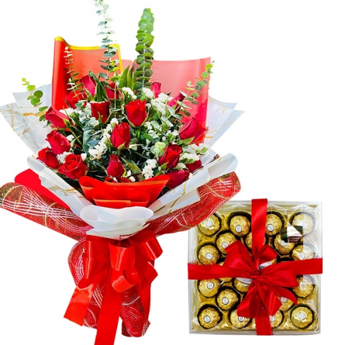 send flower with chocolate to Philippines