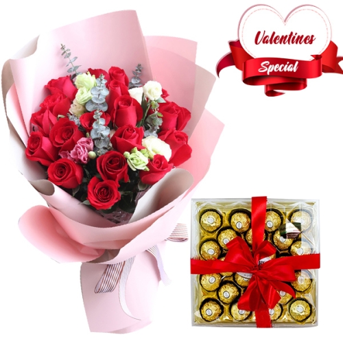 Valentines Flower with Chocolate Delivery Manila