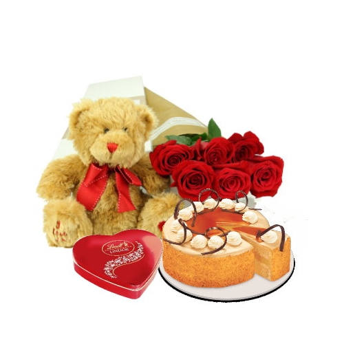 send flower with cake chocolate and teddy bear to manila in the Philippines