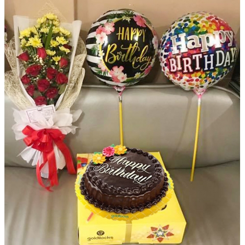 send flower with cake to manila