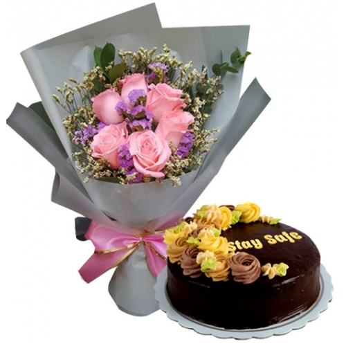 send flower with cake to manila