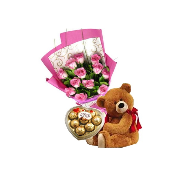 send flower with bear and chocolatet philippines