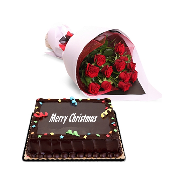 send red roses bouquet with cake to manila philippines