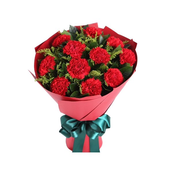 12 Red Carnations in Vase Delivery Manila