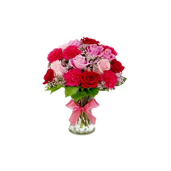 Roses & carnation in Vase Delivery to Manila Philippines