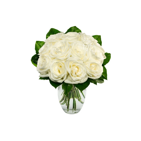 One Dozen White Roses Delivery to Manila Philippines