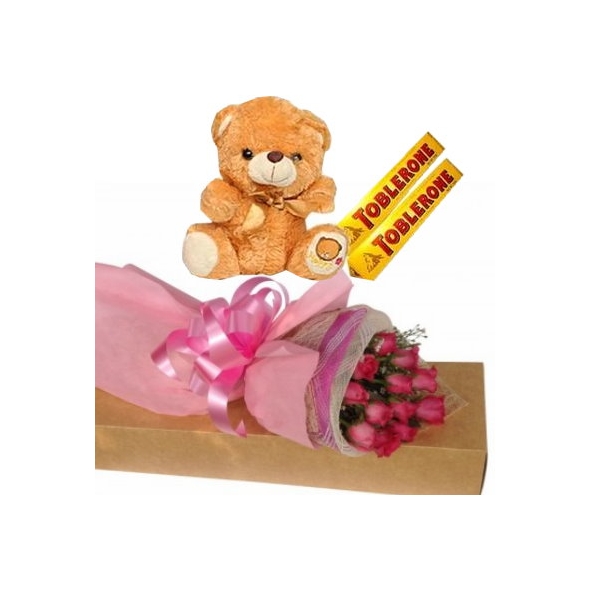 Roses, Bear & Chocolates Delivery to Manila Philippines