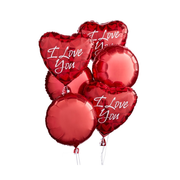 6 pcs Happy Valentines Balloons